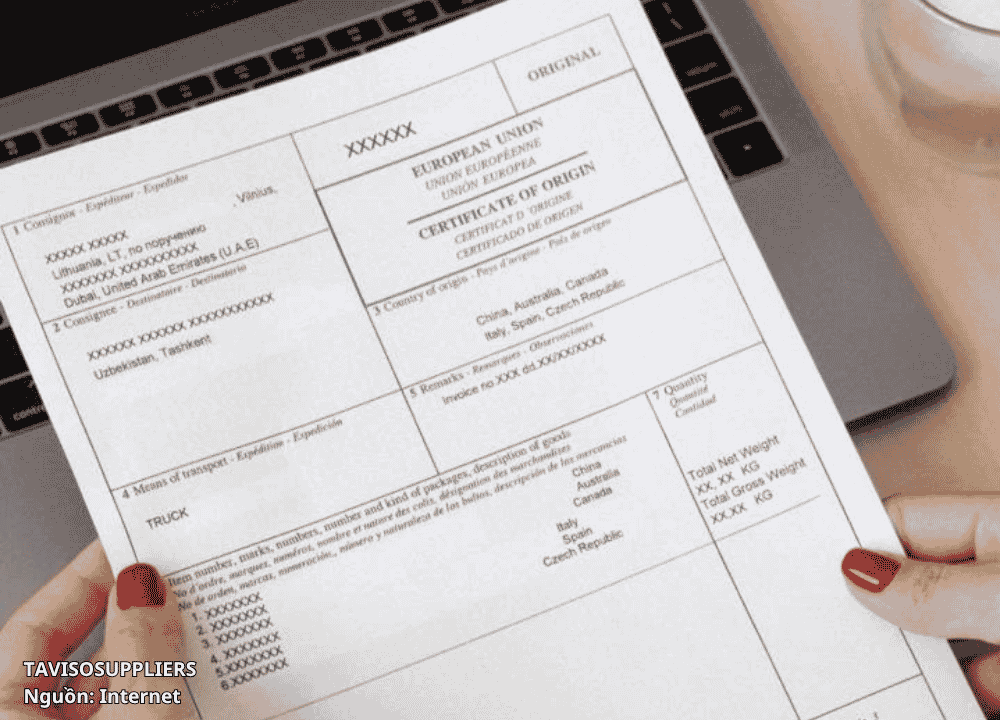 Certificate of Origin
